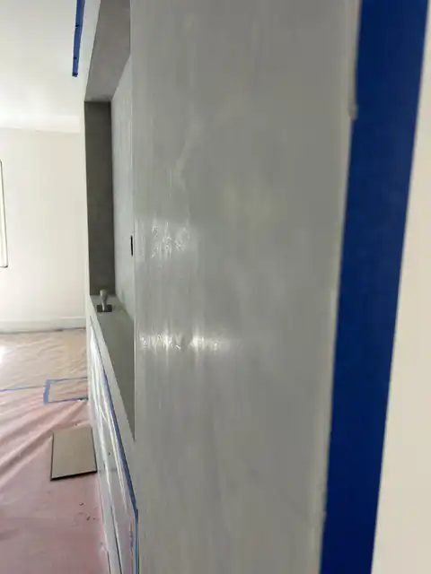 Fireplace Venetian plaster application 2026 project photo